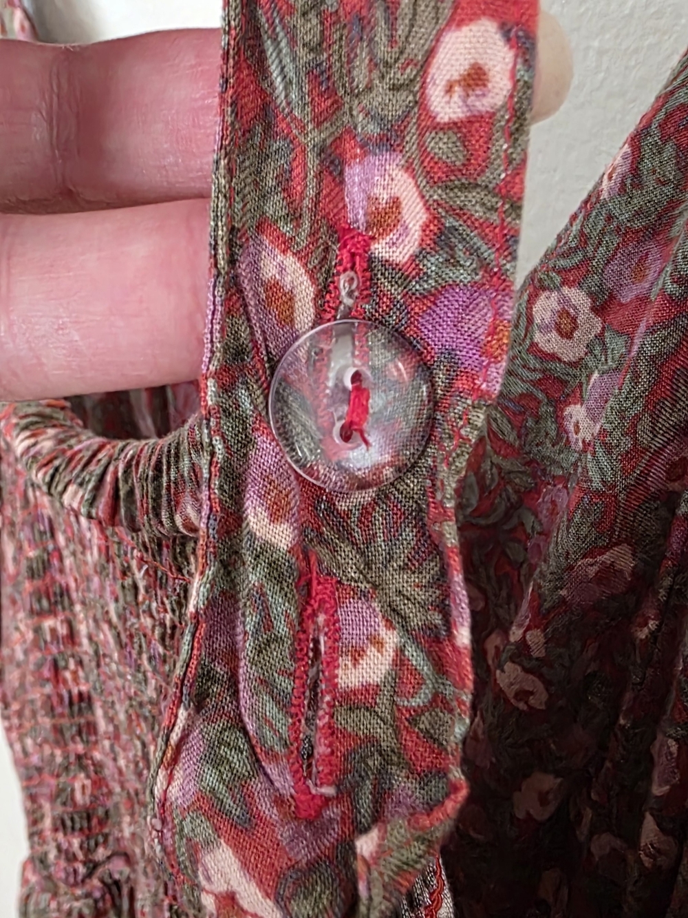 Aeropostale Cottagecore Ditsy Floral Wide Leg Jumpsuit Boho Whimsigoth M - Picture 8 of 9